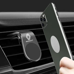 Metal Magnetic Car Phone Holder for Renault Sport Duster Megane 2 3 Accessories