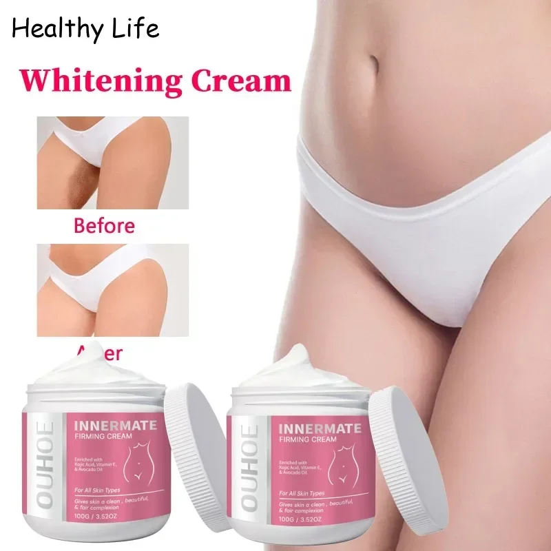 

Effective Body Bleaching Cream Lighten Thigh Inner Joint Brightening Cream Dark Skin Melanin Remover Serum Underarm Knee Bleach