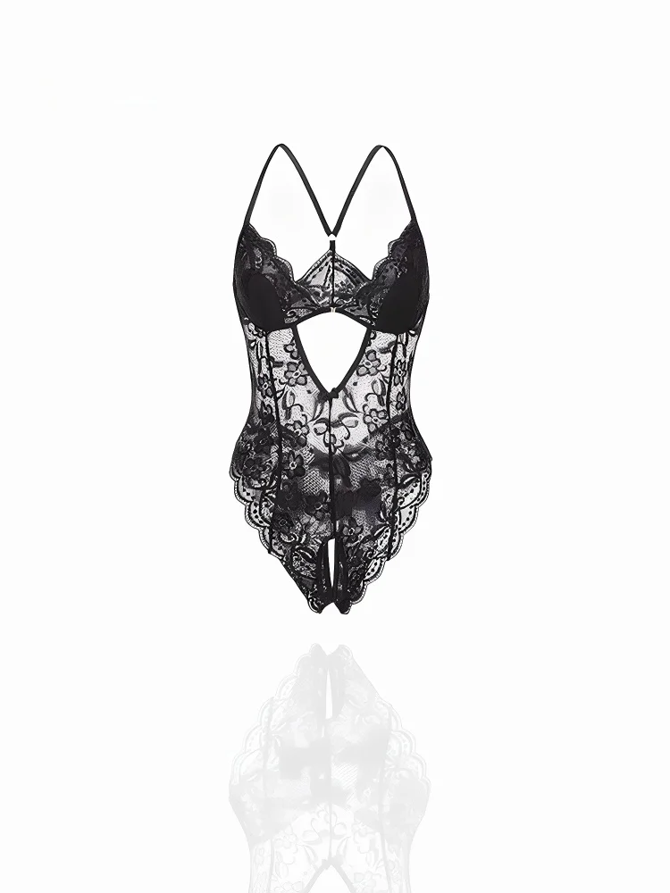 

Original Design Women's Sexy Thin Underwear High Waist One-Piece Suit Front Button Pure Desire Sle Comfortable Autumn Ba ...