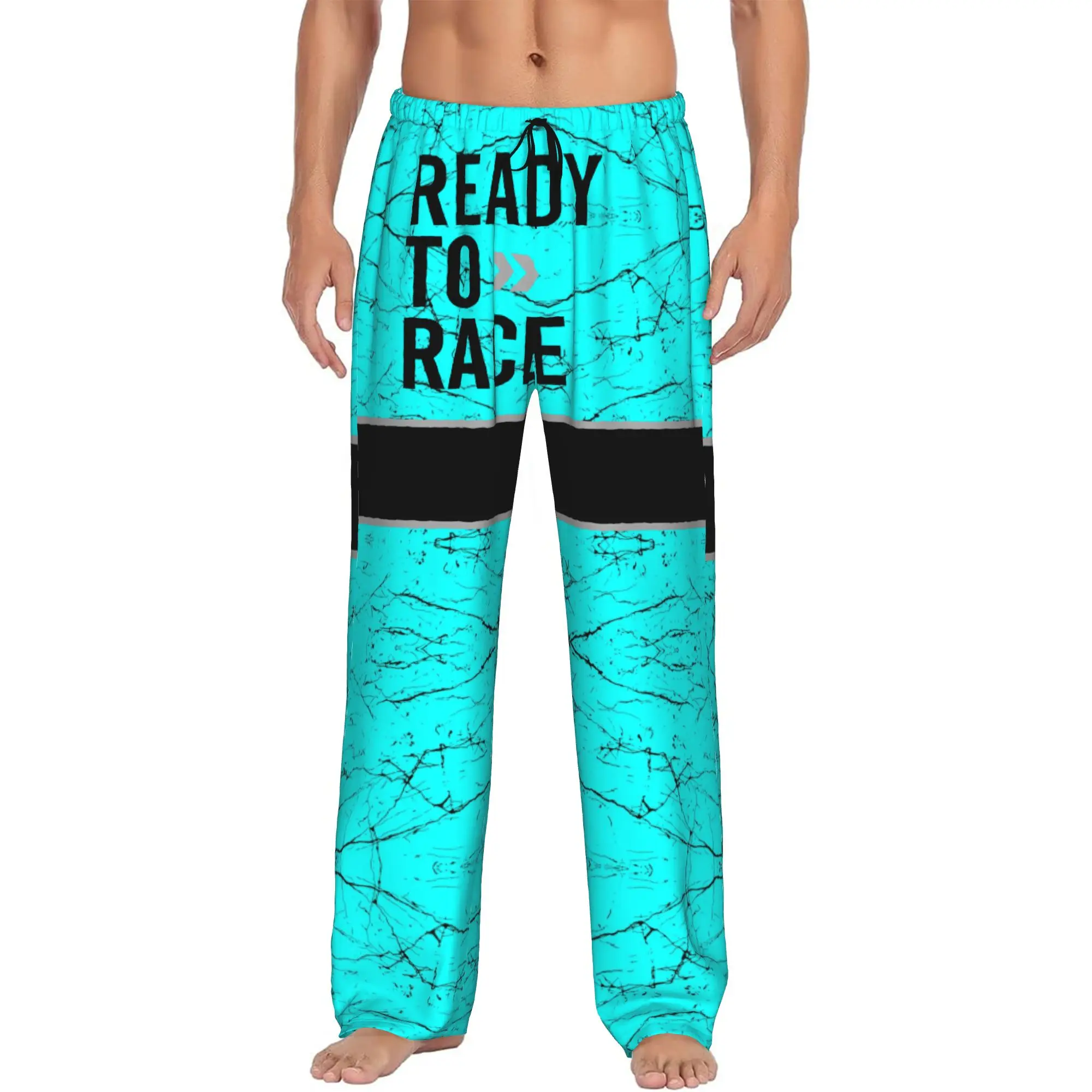 Custom Ready To Race Pajama Pants Sleepwear for Men Elastic Waistband  Sleep Lounge Bottoms with Pockets