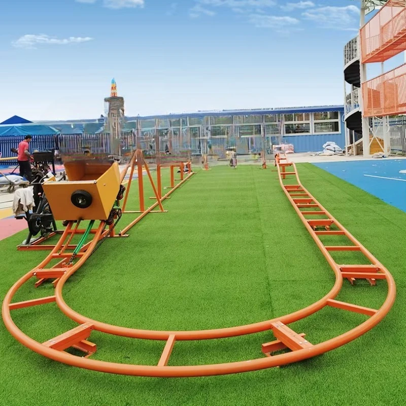 Family Fun Zip Line Mini Coaster Bike Power