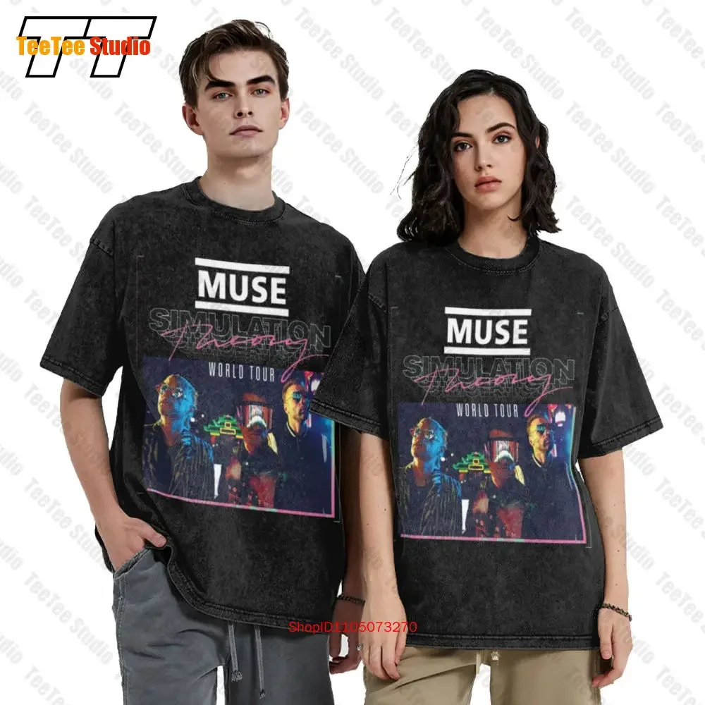 Muse Simulation Theory World Tour 2019 Concert Vintage Oversized T-Shirt BKA4