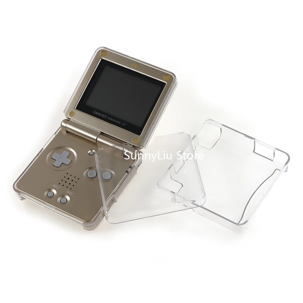 1set Clear Crystal Cover Case For GBA SP Protective Shell Housing case For Gameboy Advance SP Game Console