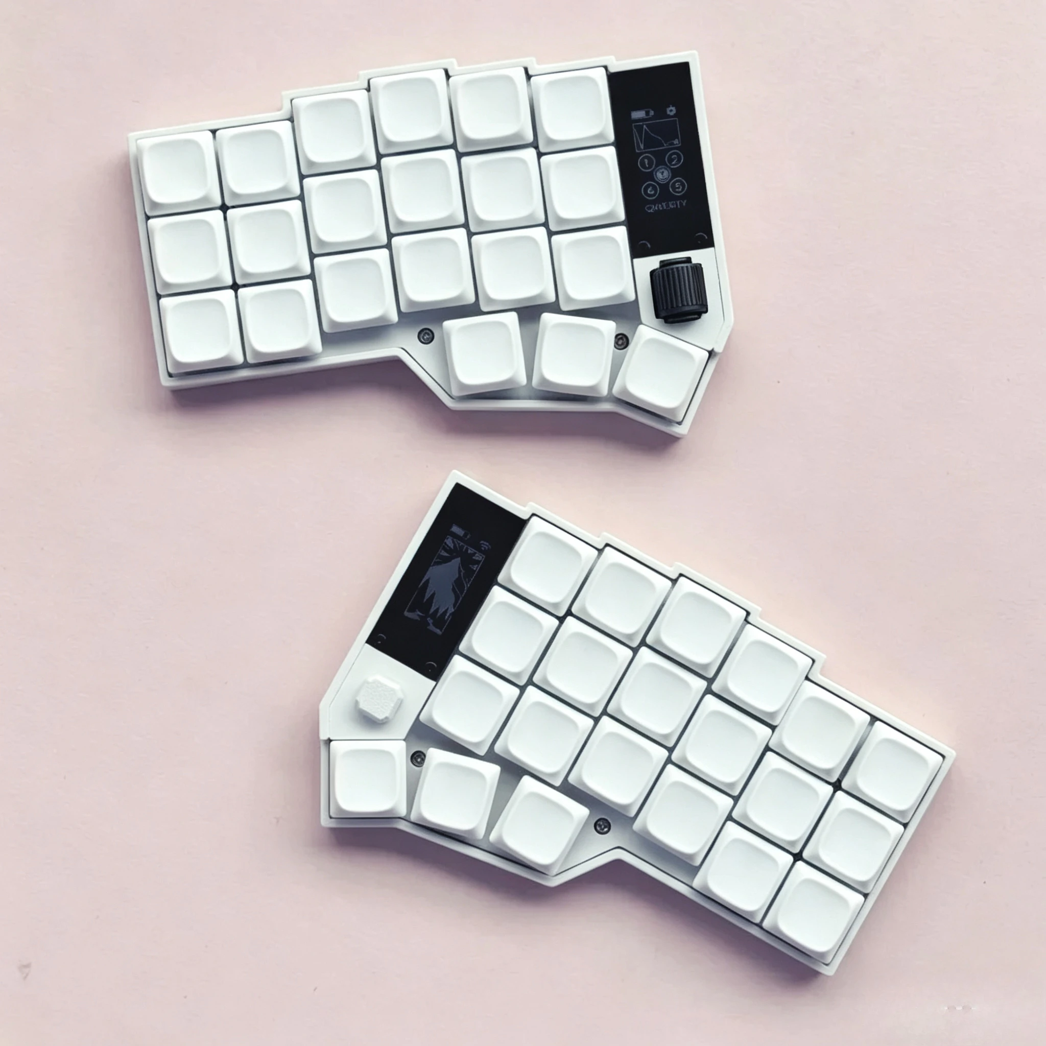 Corne Split Keyboard Kit Custom Wireless Joystick 3x6 Transparent Keyboard Dual-mode Kailh Choc V1 Low Profile Game Keyboard Kit