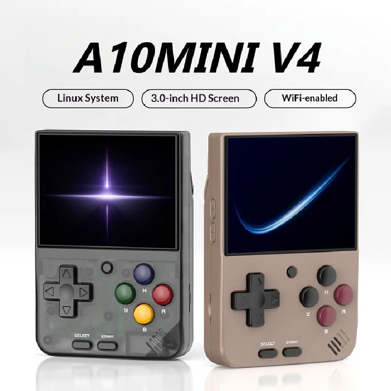 Handheld Gaming Consoles A10mini V4 Retro Game Player 3.0 Inch Ips Screen Portable Pocket Device Support Gba Games Gift For Men