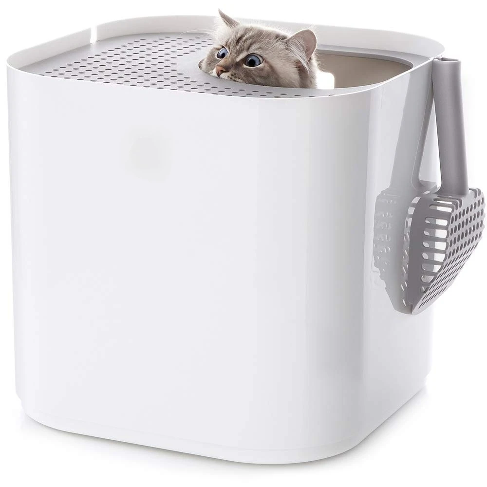 

Лоток для кошачьего туалета с верхним входом - уменьшает разнос наполнителя, поворотная крышка для легкой уборки, защита от протечек, защита от собак - в комплекте, индивидуальная настройка