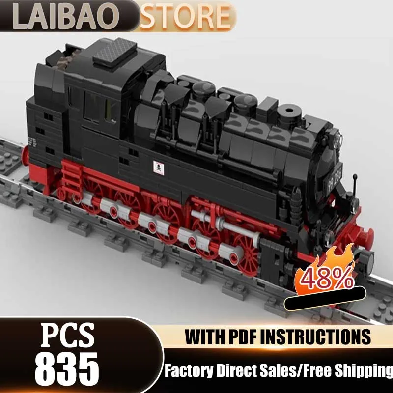 

Railway Train Series Moc Building Bricks Steam Engine BR99 Model Technology Modular Blocks Construstion DIY Assembly Toy Gifts