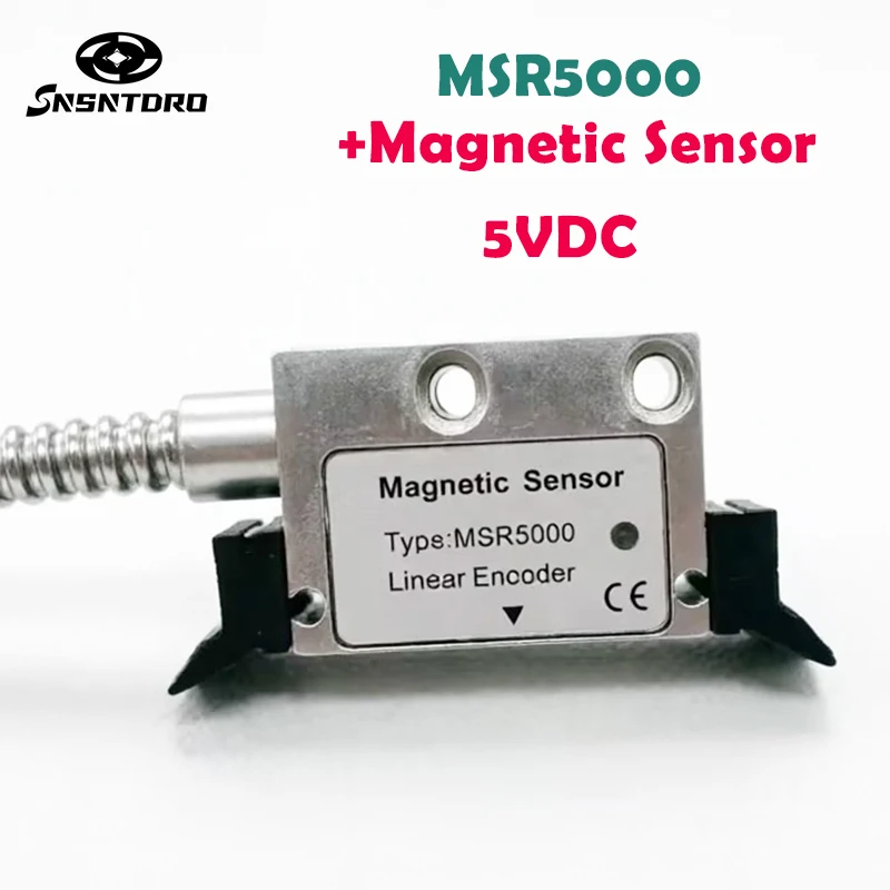 High Precision MSR5000 Magnetic Head Sensor 5VDC ±5μm/M Lathe Grinder DRO Magnetic Scale Magnetic Tape For Large Milling Lathe