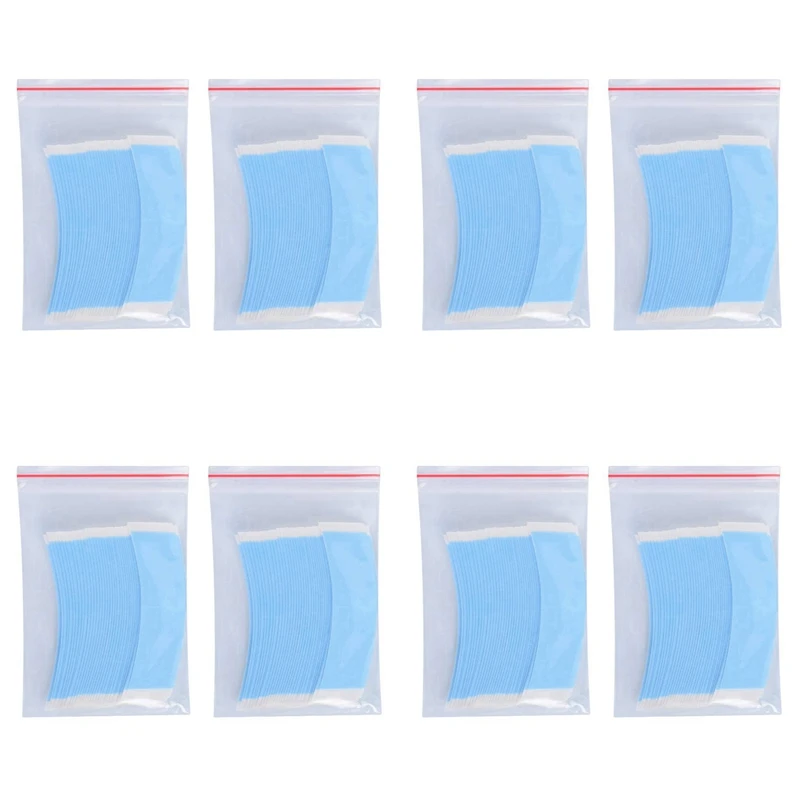 

288Pcs/Lot Blue Strong Double Side Tape Extension Wig Tape Fixed Tape Arc Double Sided Tape For Toupee Lace Wig Adhesive