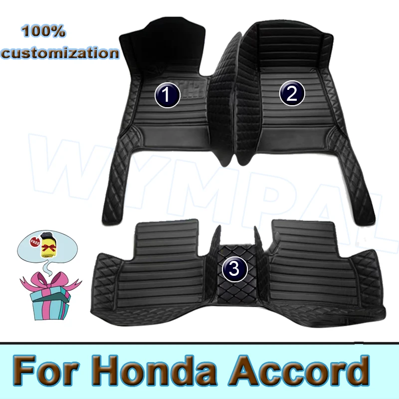 Auto Vloermatten Voor Honda Accord 2008 2009 2010 2011 2012 2013 Aangepaste Auto Voetpads Auto Tapijtbedekking