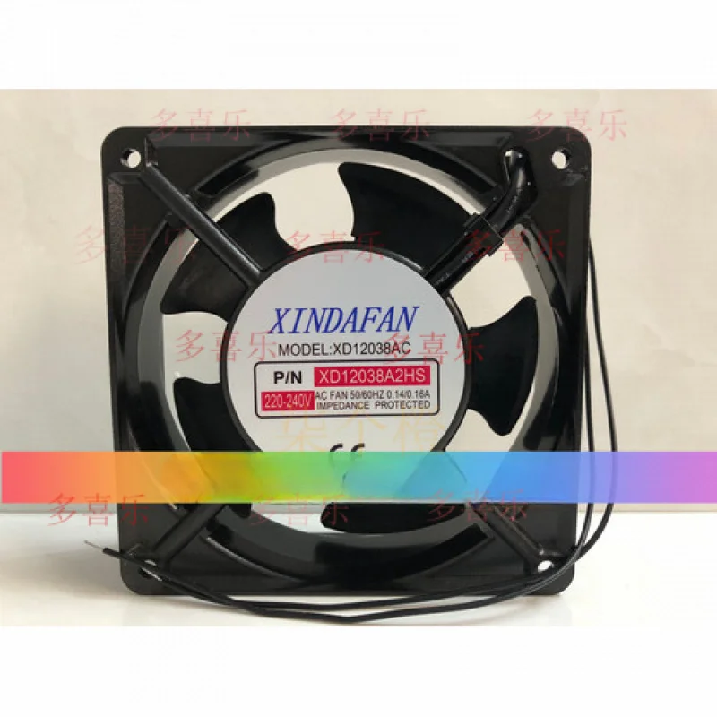 

ZMZM 1 шт. для XINDAFAN МОДЕЛЬ: XD12038AC XD12038A2HS 220-240 В Охлаждающий вентилятор для шкафа 2-проводной