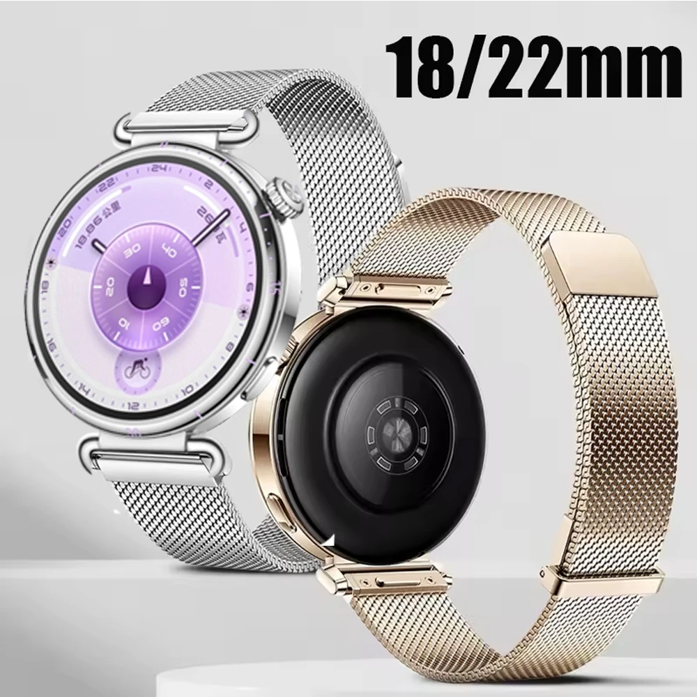 18/22mm Milanese-Armband für Huawei Watch 5 GT6 Pro/GT6/5/4/3/2 41mm 46mm Armband für Huawei GT Runner 2 Herren Damen Smart Band