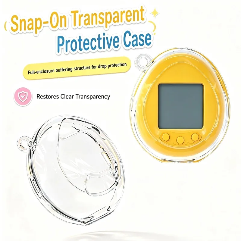 Clear Snap On Protective Case For Tamagotchi Nano Transparent Hard Shell Drop Protection Cover Accessories