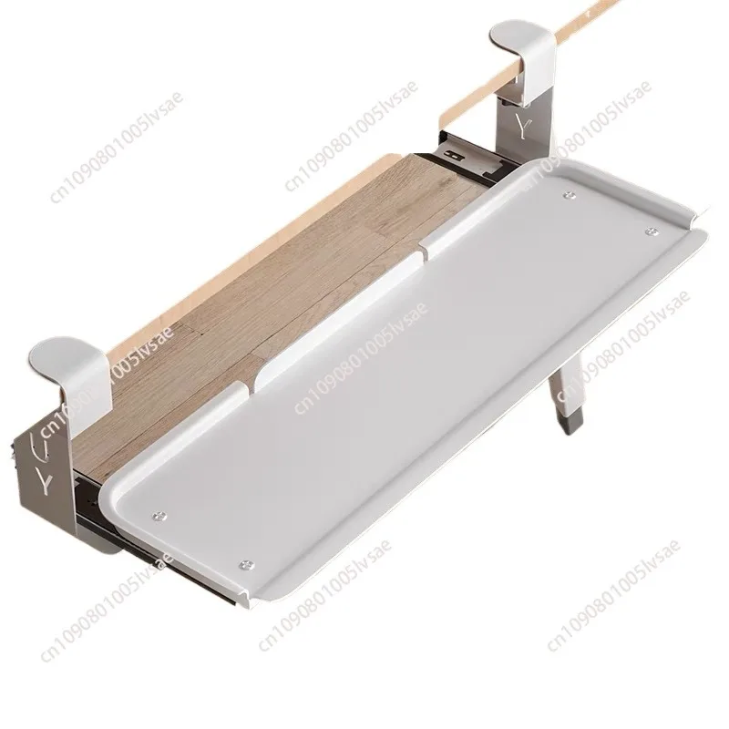 Keyboard bracket, no punching under table, drawer tray, computer desktop, extension slide rail, installation bracket, desk