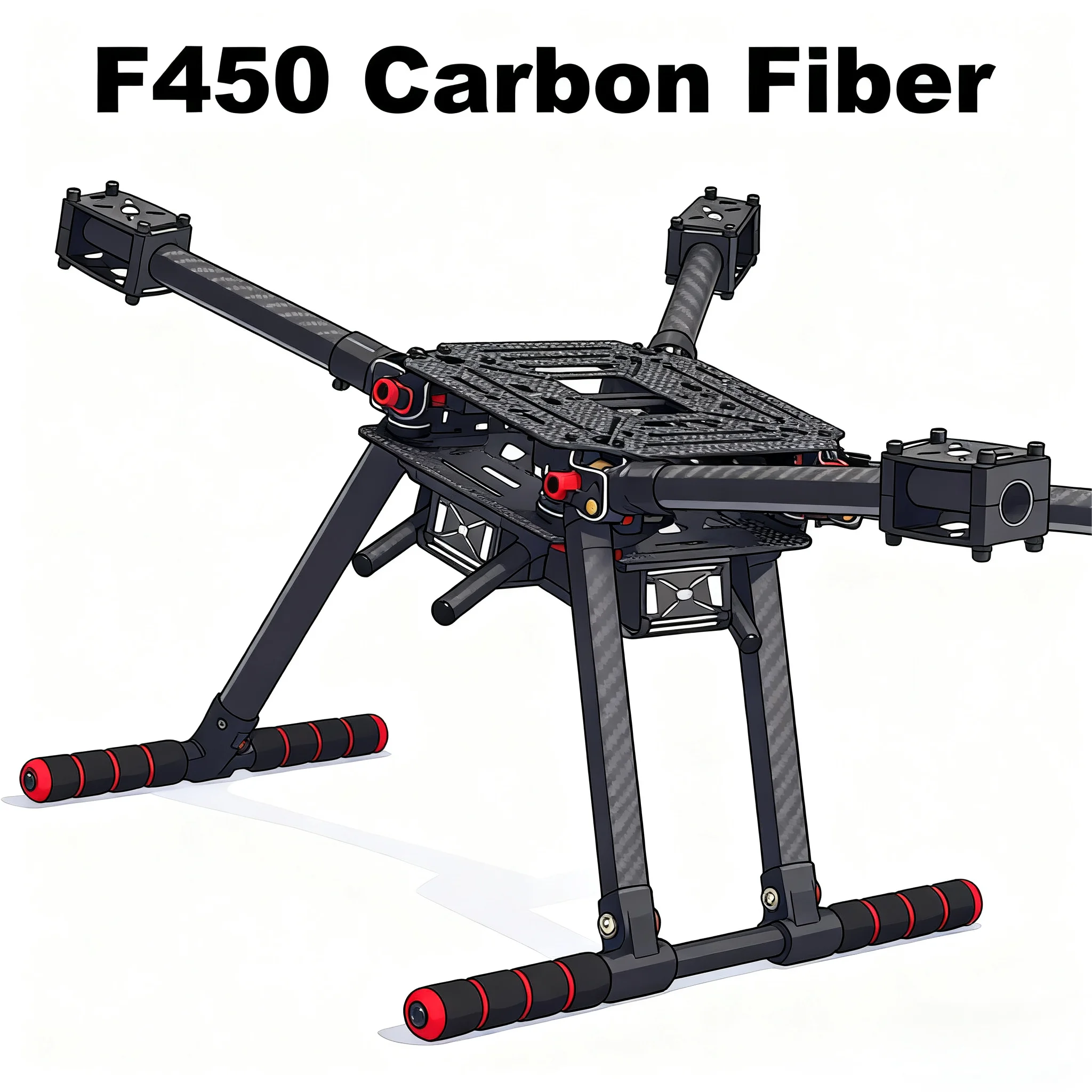 Rctosky PRO Flight Control M9N Carbon Fiber 450 Frame Kit Ardupilot 100MW Radio Telemetry Quadcopter BLHELI 30A2212 Motor ESC