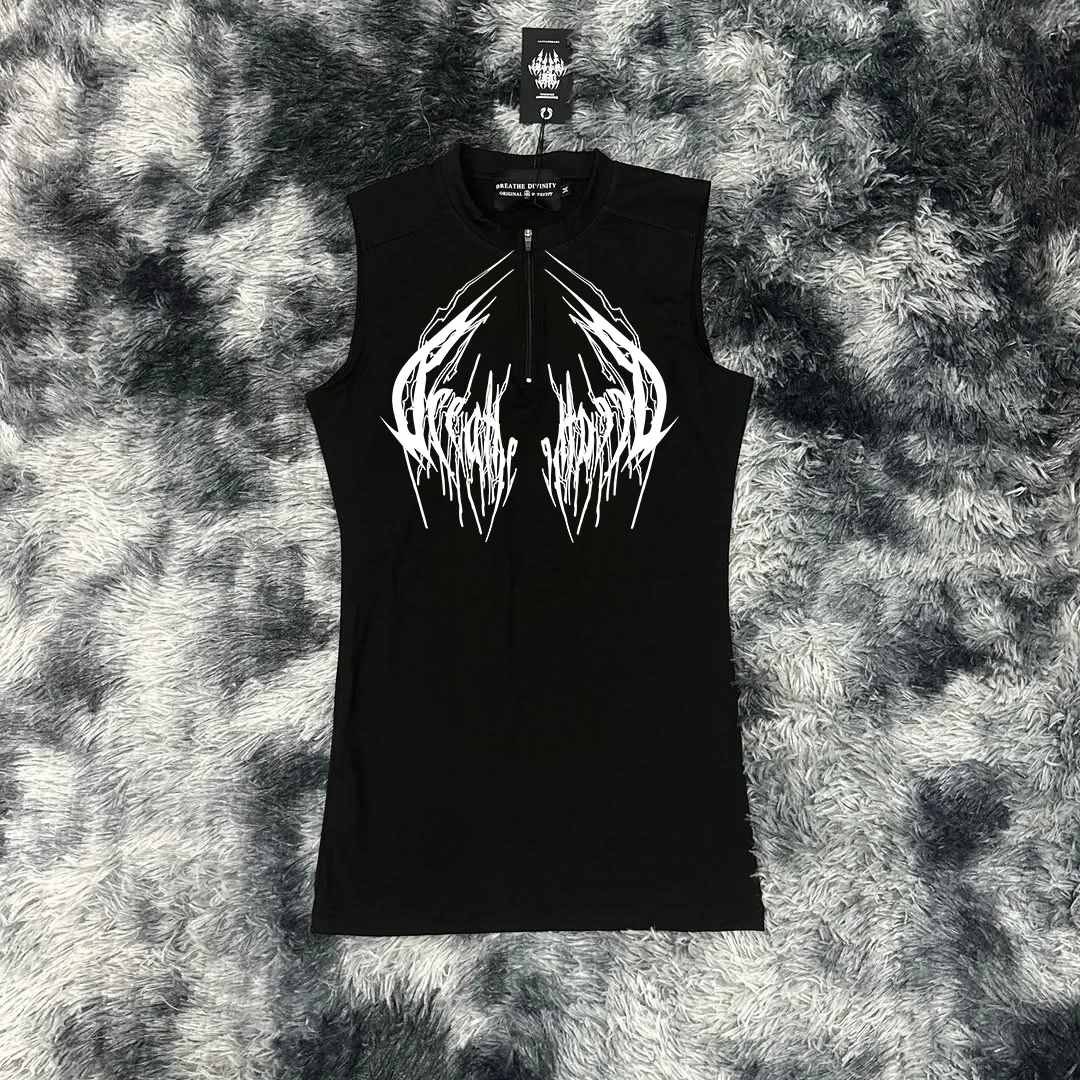 Breathedivinity Schnelltrocknendes Kompressionsshirt - Hochelastisch, Atmungsaktiv, Training, Ärmelloses Fitness-, Sport-T-Shirt