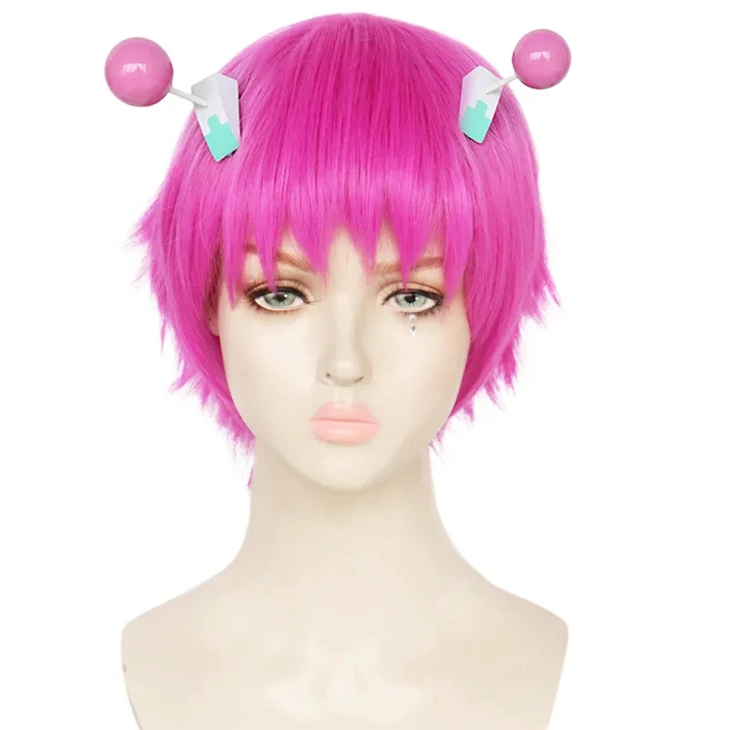 Anime Saiki Kusuo No Sai-Nan Headwear Hair Clip Cartoon Disastrous Life Saiki K Saiki Sudoku Wig Cosplay Decoration Props