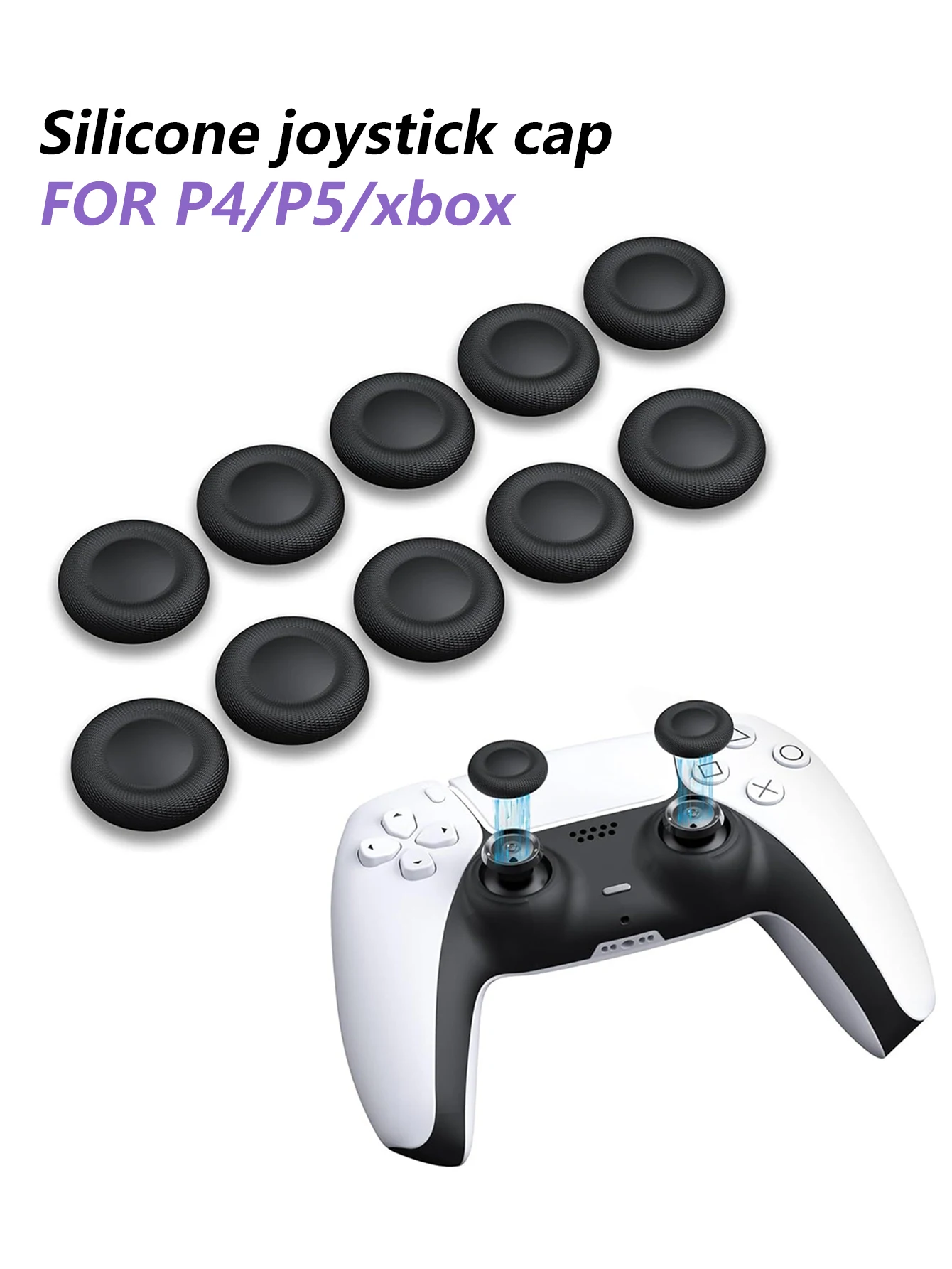 10-silicone-thumb-grips-suitable-for-p5-p4-mushroom-head-repair-dse-replacement-cover-no-need-to-disassemble