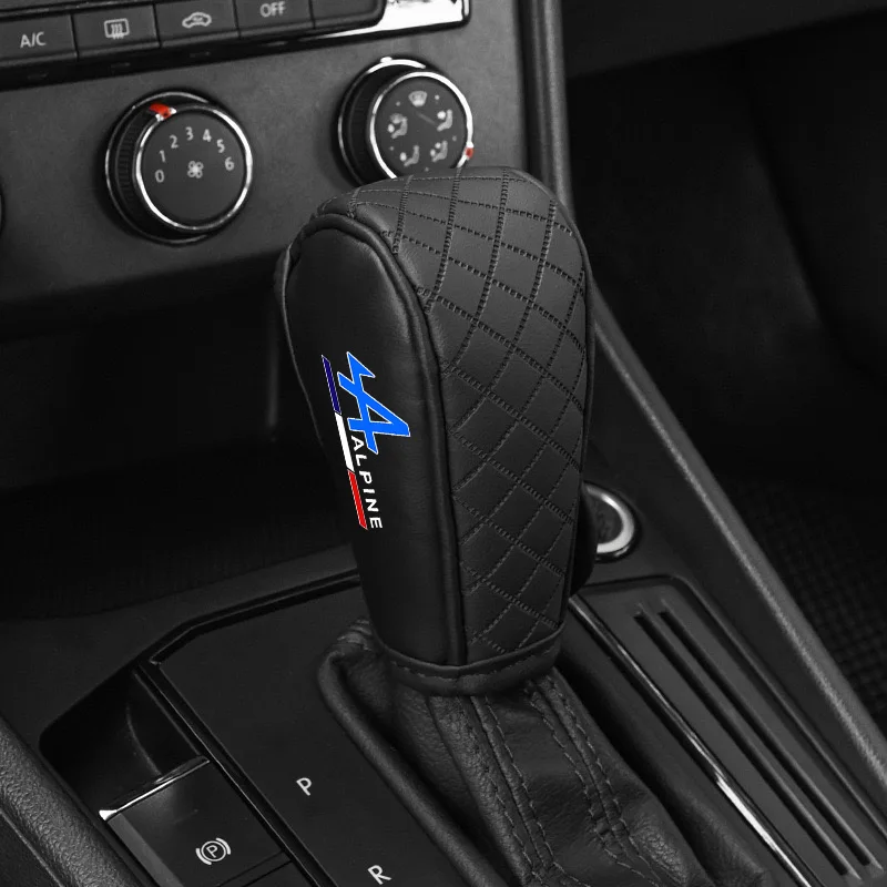 Leather Car Gear Shift Knob Head Cover Handball Case Protection Accessories For Alpine Kadjar Twingo Scenic Megane A290 GTS A110
