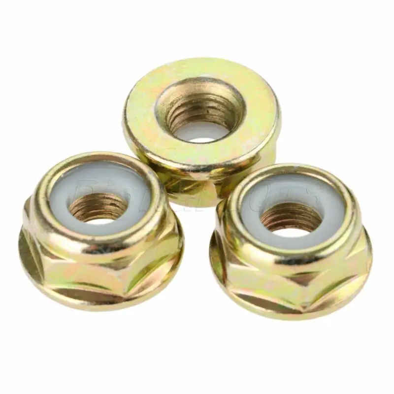 5PCS String Trimmer Brush Cutter Gear Case Spare Parts M10x1.25 Left Hand Thread Blade Nut Lawn Mowers Lawn Trimming Tools