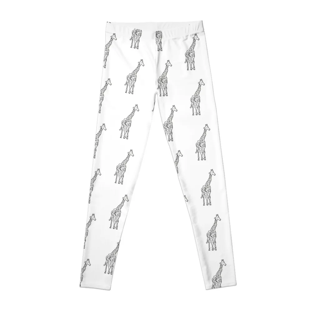 Curvy Giraffe Leggings Women's fitness jogging pants Womens Leggings