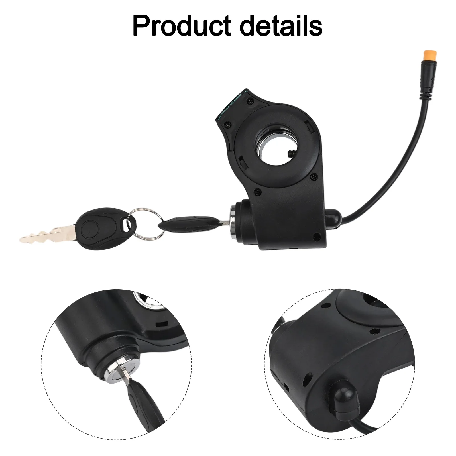 

3-контактный водонепроницаемый разъем, электрический дверной замок для Kugoo, Kirin, G2, для профессиональных скутеров, долговечный материал