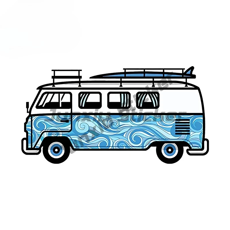 

For Camper Adventure Car Stickers Cartoon Scratch-Proof Decals Car Door Protector Windshield Decor