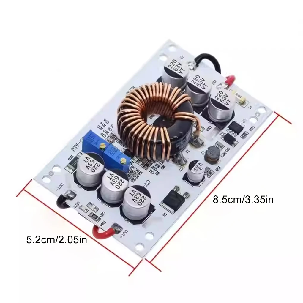 Placa de alumínio DC-DC Boost Converter, ajustável 10A Step Up, constante módulo de alimentação atual, LED Driver para Arduino, 600W