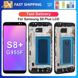 Testowany S8 Plus dla Samsung dla S8 + G955W G955A G955 G955N G955F wyświetlacz LCD ekran dotykowy Digitizer zamiennik