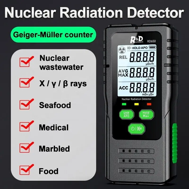 Digital Nuclear Radiation Dosimeter X Ray Y Ray Beta Ray Nuclear Radiometer