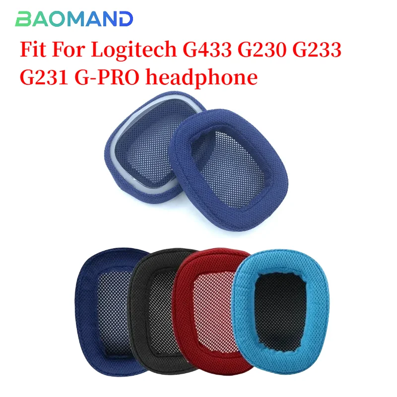 

Earphone Ear Pads For Logitech G433 G230 G233 G231 G-PRO Earpads Sponge Soft Foam Cushion Replacement Headphones Accessories
