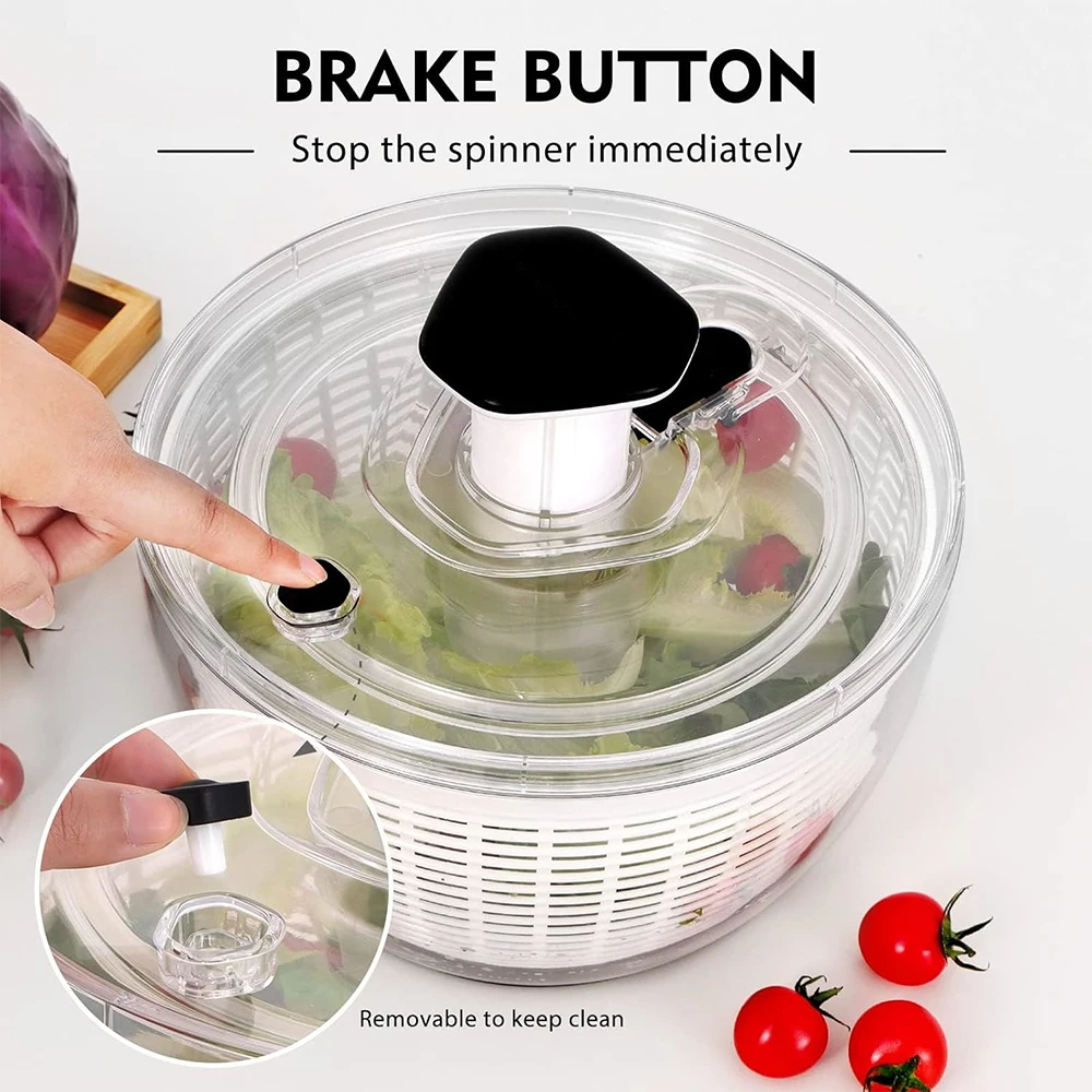 6.3 QT Salad Spinner Large Let - Salad Spinner review and price