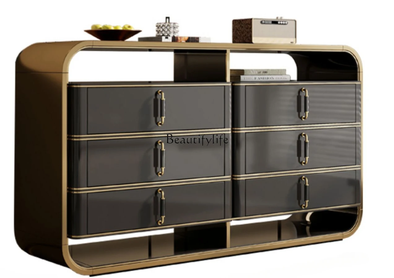 

Italian-Style Light Luxury Sideboard Modern Simple Hallway Chest of Drawers