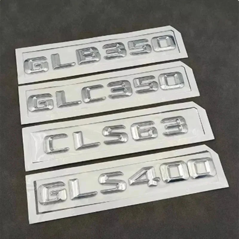 Car Trunk Letters Stickers Emblem ABS For Mercedes-Benz X247 X253 X167 W218 W219 GLB GLC GLS CLS 63 300 350 400 450 Accessories view 2