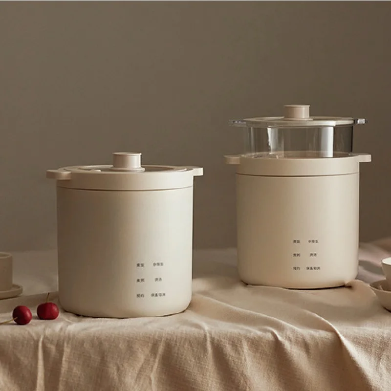 1.2L Multi-function Rice Cooker Ceramic Non-stick Electric Cooking Pot Office Electric Lunch Box Appointment Congee Soup Pot