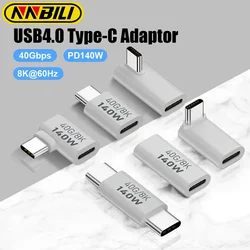 NNBILI PD140W USB C Female to Male Adapter PD 3.1 Converter  40 Gbps Data Transfer 8K@60Hz Extension Connector for MacBook ﻿ ﻿ ﻿