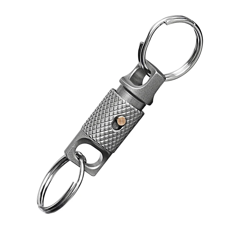 

AA05 Quick Dismantle 360° Rotating Titanium Alloy Keychain For Outdoor Use, EDC Portable Accessory