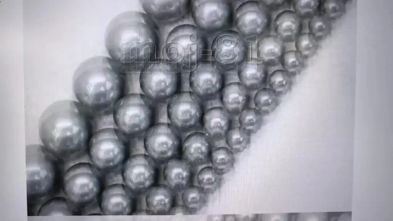 AA+ 4mm-20mm South Sea gray grey Shell Pearl Round Loose Beads 15\