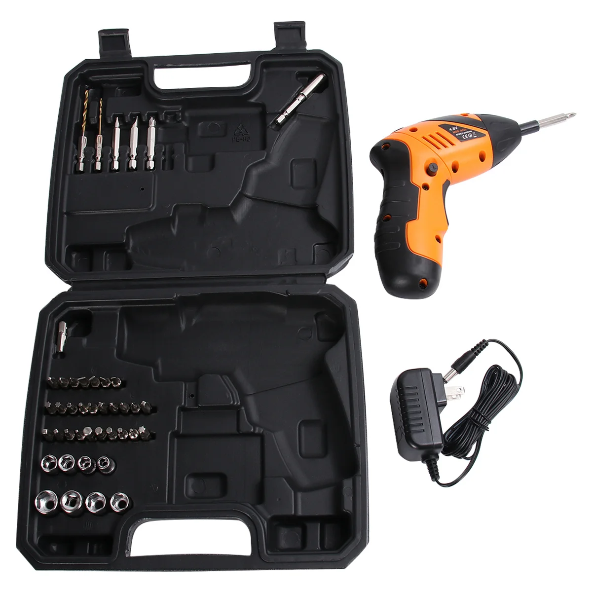 

Mini Hand Drill Set Rechargeable Durable Practical Rotary Tool Home Use Easy Hold Intricate Work Storage Box Included