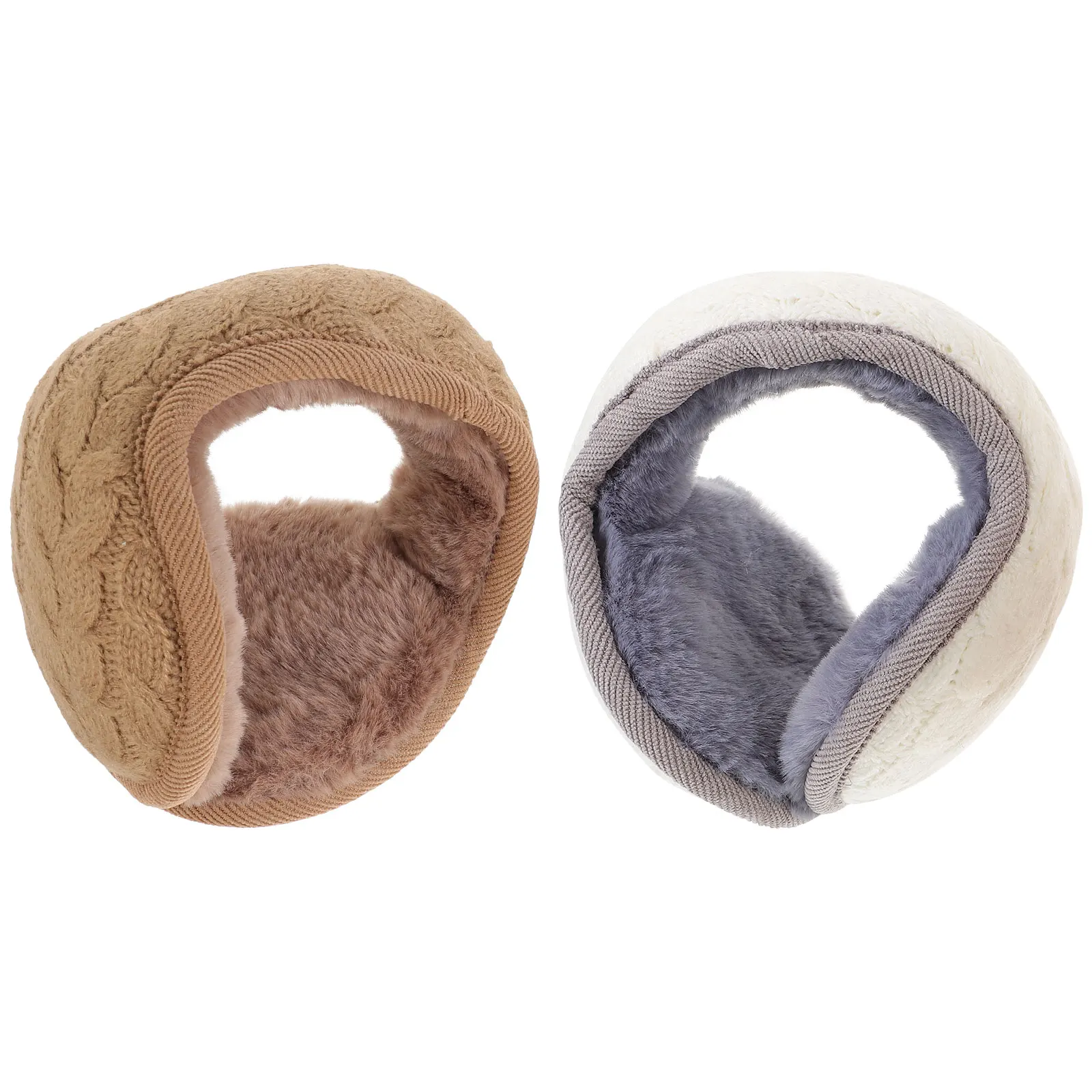 

2pcs Winter Earmuff Outdoor Muffs Warm Foldable Ear Cover For Unisex Soft Comfortable Ear Protector Frostbite Resistant For
