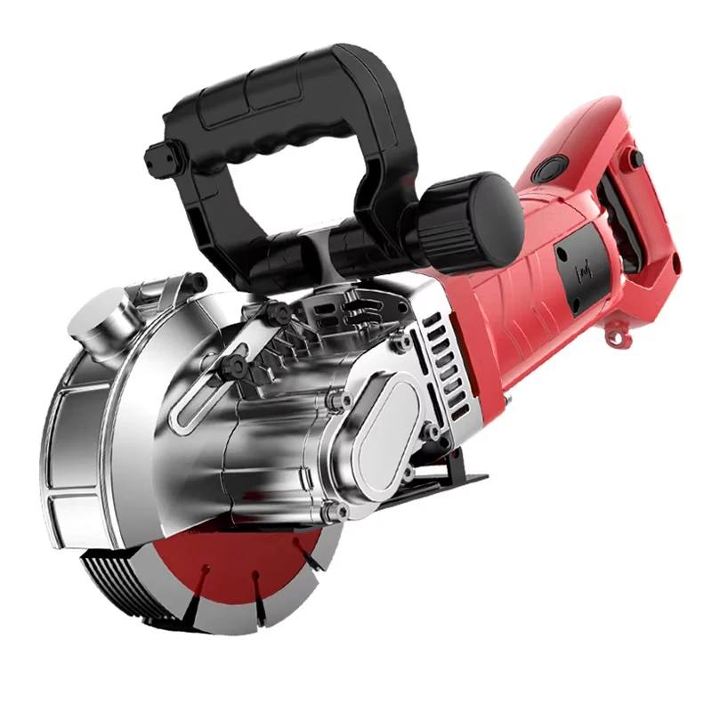 220V Electric Wall Chaser มือถือเลเซอร์ Slotting Machine ผนังไฟฟ้าเครื่องตัดเซาะร่องคอนกรีต Slotting Machine