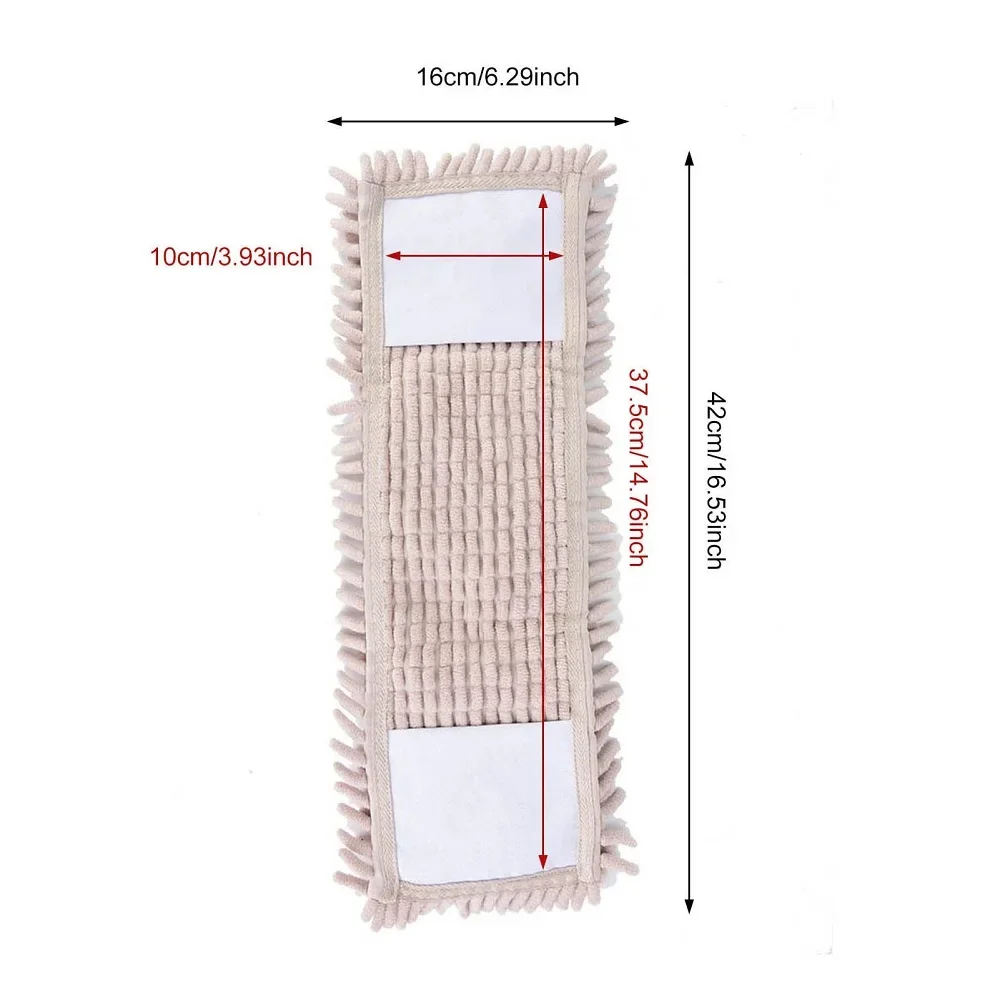 40*10cm Rectangle Home Cleaning Pad Chenille Household Dust Mop Head Replacement Easy Replace Dust Mops Drop Shipping