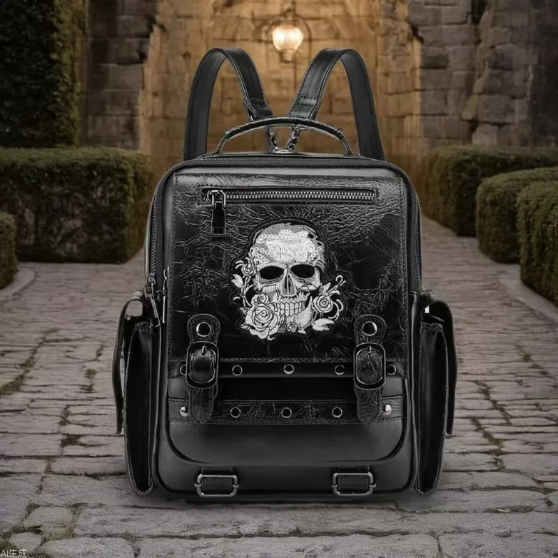 

Y2K street-trend, punk, biker-style, gothic glamour, dark skull bag
