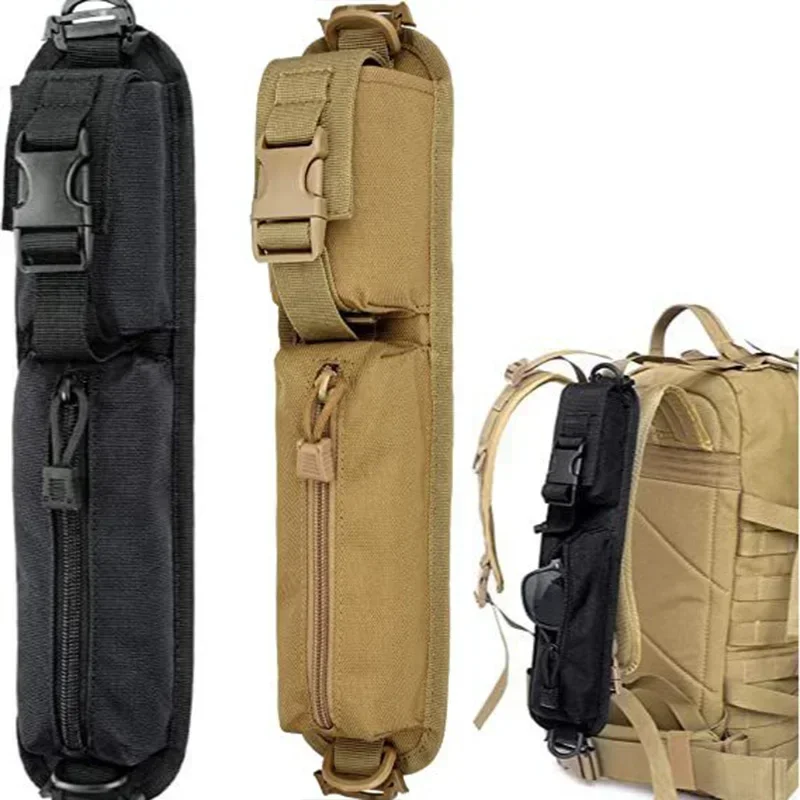 Tactical Backpack Shoulder Strap Sundries Pouch Molle Key Flashlight Pouch Pack EDC Tool Bag Outdoor Camping Hunting Accessories