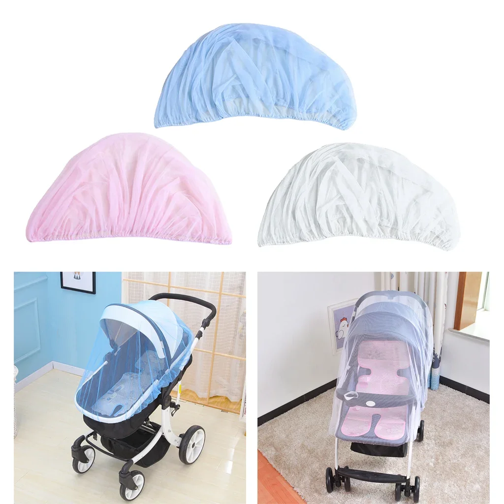 Baby Stroller Mosquito Net Pushchair Cart Insect Shield Net Baby Stroller Accessories Mesh Safe Infants Protection Mesh Cover