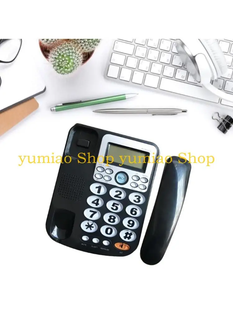 587B Home Telephone No Need Battery Landline Phone Large LCD CallerID for Home Office