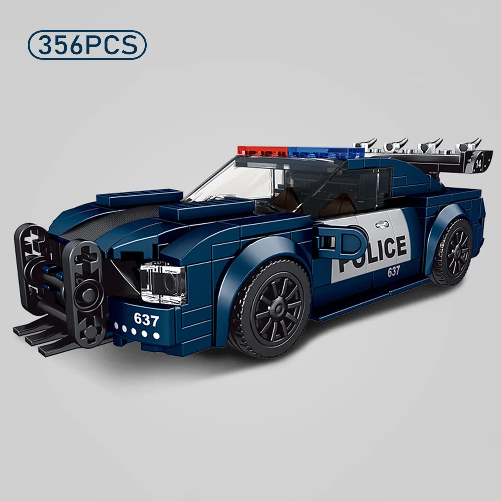 City Racing Sports Car Building Blocks Assembly Model Educational Puzzle Toy for Boys Kids Vehicle Collection Display Gift