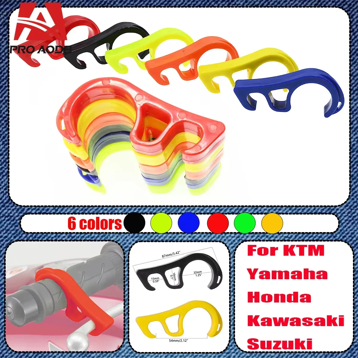 Motorcycle Electric Vehicle Universal Buckle Brake Hook Parking Safety Lock For EXC XC TE TX YZF KLX CRF CR RMZ Accessories Part