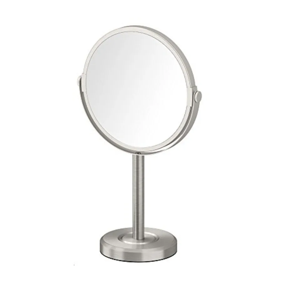 

1386SN Latitude II Minimalist 3X Magnifying Makeup Mirror Countertop Bathroom Vanity Mirror 12.5-Inch H Satin Nickel