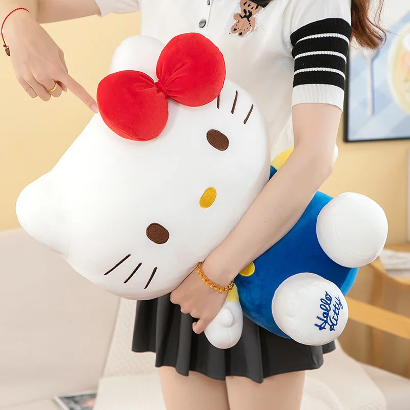 

35/55/75/95 см Hello Kitty плюшевая игрушка кукла кошка кукла Kt Cat милая мультяшная игрушка модель орнамент детский рождественский подарок